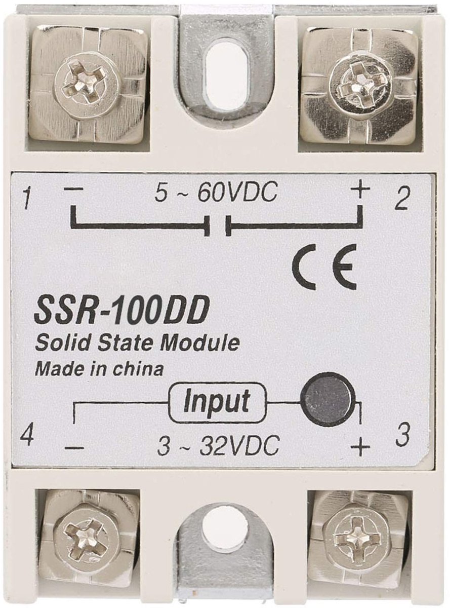 Dailygoods - Dailygoody - SSR-100DD Semiconductor Relay - 100A DC Module voor Industriële Automatisering
