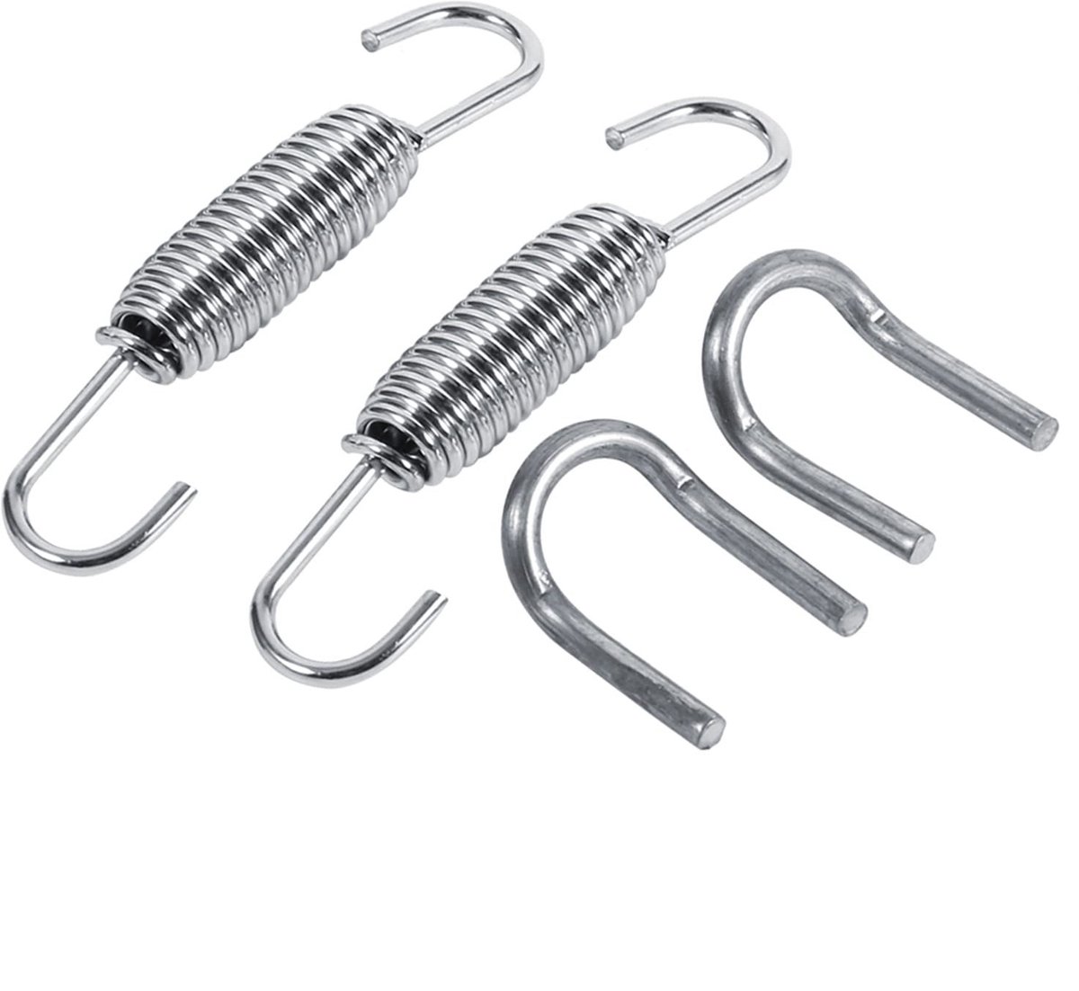 Dailygoods - Dailygoody - TKSE RVS Uitlaatveer met Swivel Haak voor Motoren - Duurzaam en Praktisch