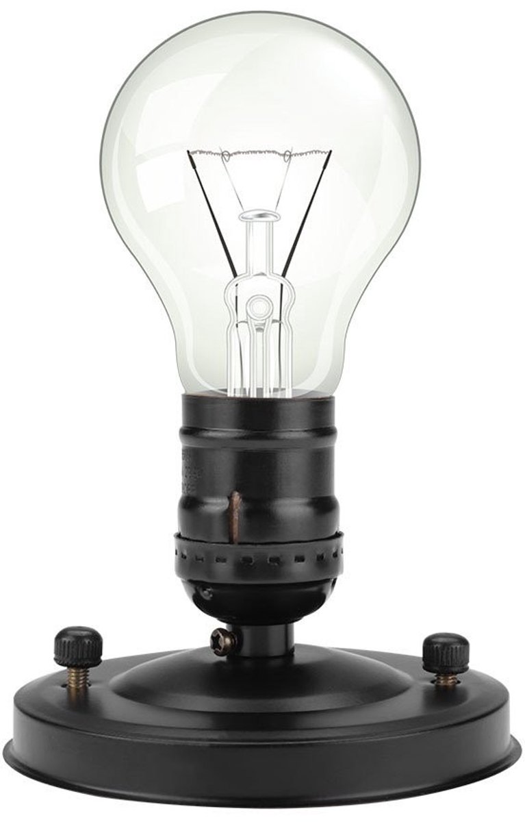 Dailygoods - Dailygoody - Vintage Industriële Hanglamp - E26/E27 Fitting - Perfect voor DIY Projecten - Zwart - Lichtbron - Stijlvolle verlichting - Geschikt voor ...