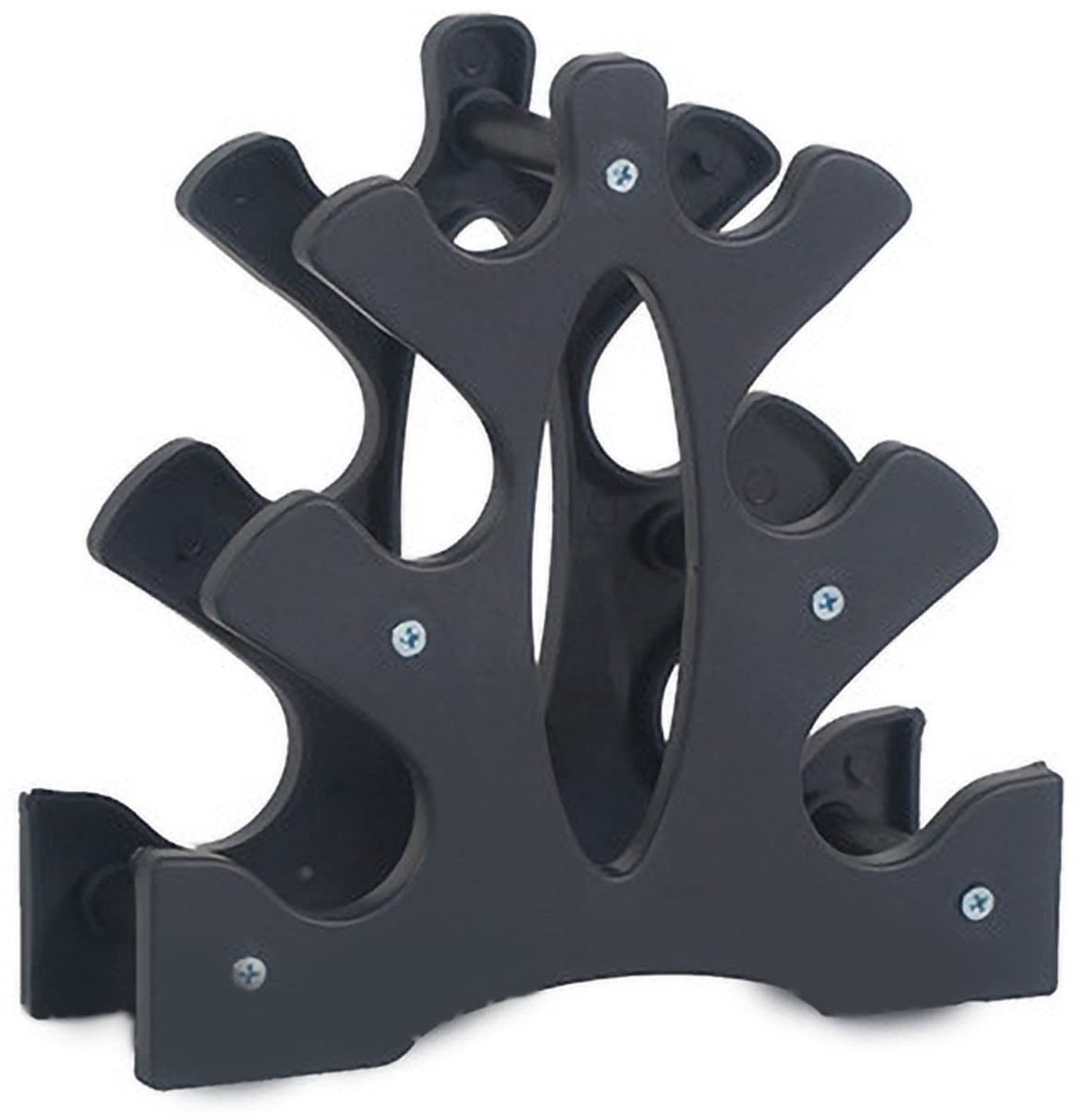 Dailygoods - Dailygoody - Dumbbell Rack - 3-Tier Triangulaire Opbergoplossing - Thuis Gym Organisatie - Maximaliseer de ruimte - Ideaal voor fitnessmateriaal - Ste.