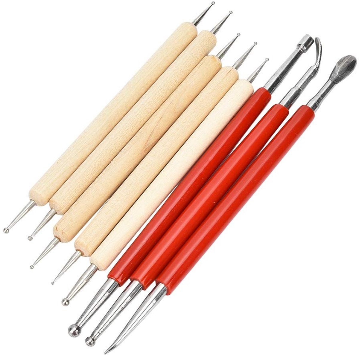 Dailygoods - Dailygoody - Leerbewerking Gereedschapset - Kralen en Stempelen - 8 Delige Set - Geschikt voor Leer en Hout - Creatief en Educatief - Handig voor Knut...