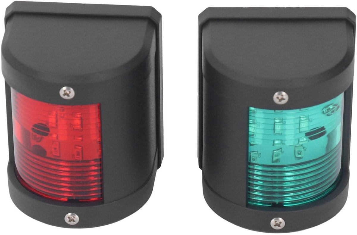 Dailygoods - Dailygoody - LED Navigatielichten voor Boot - Waterdicht IP54 - 12V 24V - Groen en Rood - Veiligheid op het Water - Heldere Verlichting - Geschikt voo