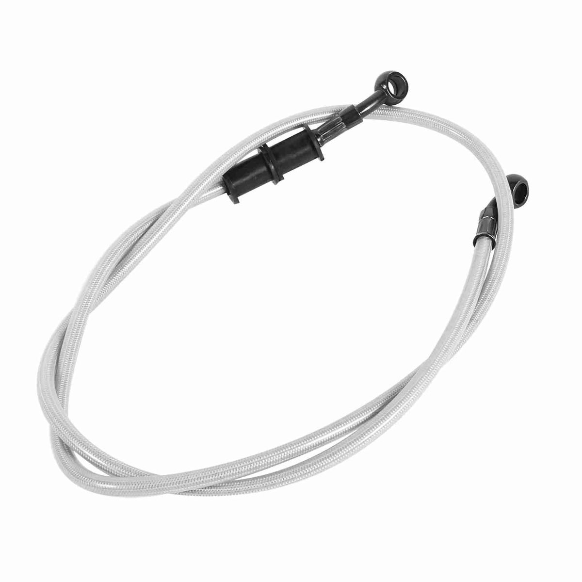 Dailygoody - Motorfiets Olieslang - Rem Koppeling - Verbeterde remgevoeligheid - Zilver - Gevlochten staal - Geschikt voor motorfietsen - 900 mm