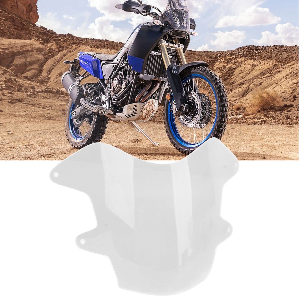Dailygoods - Dailygoody - Tenere 700 Headlight Guard - Schokbestendig - Transparant - Motorrijders - Bescherming tegen Insecten - Vervangingsonderdeel - Geschikt v...