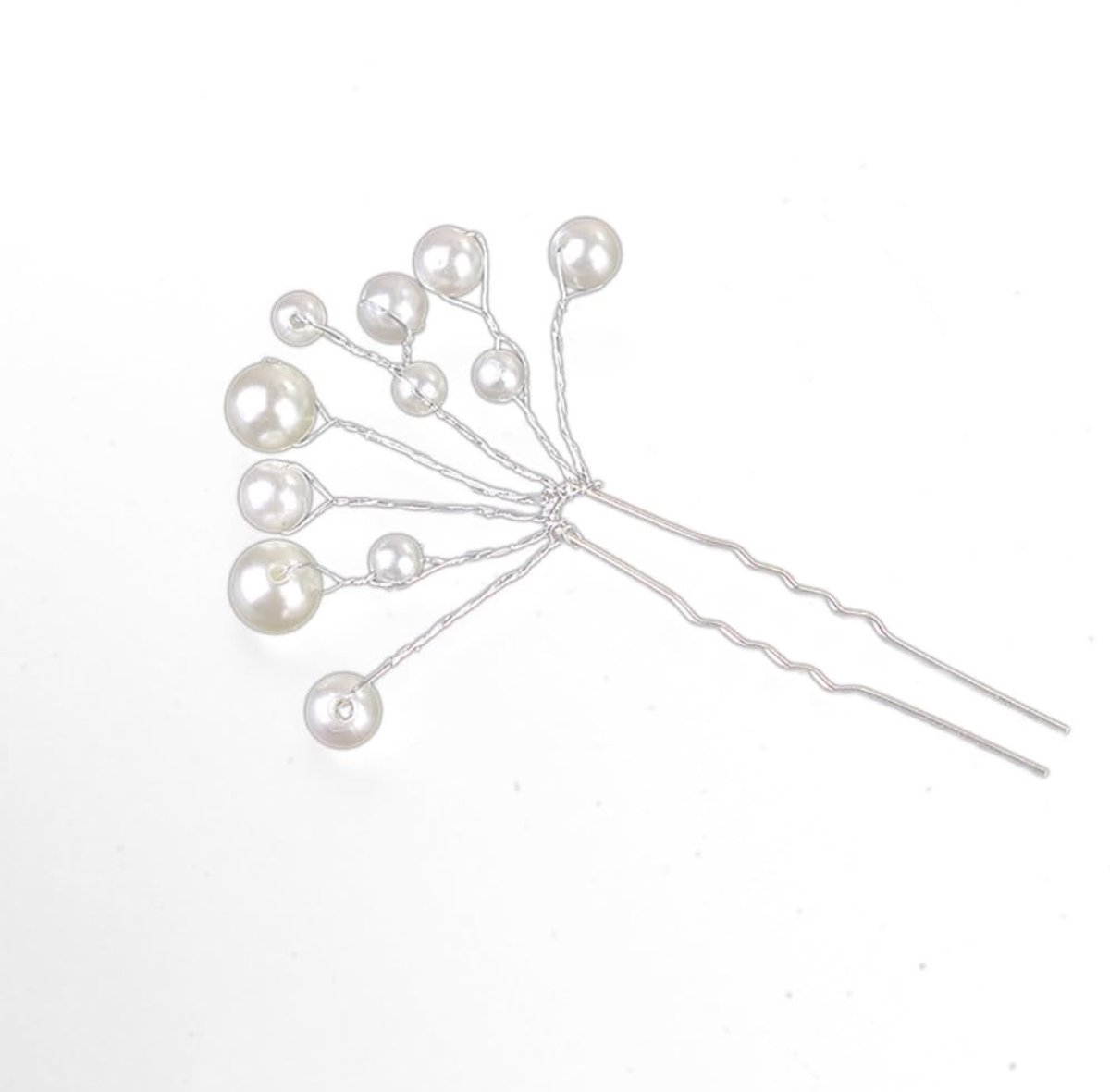 Dailygoods - 10 Stuks U-vormige Parel Haarspelden voor Bruidskapsels