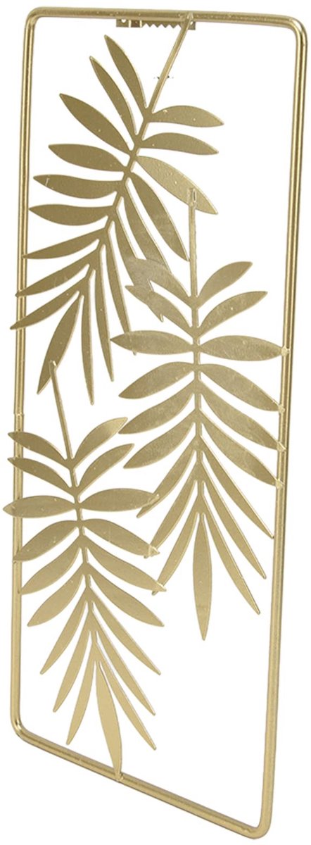 Dailygoods - Dailygoody - Metalen Bladeren Muur Sculpturen - Nordic Stijl - Elegante Decoratie voor Woonkamer en Slaapkamer - Gouden Kleur - Slijtvaste Afwerk