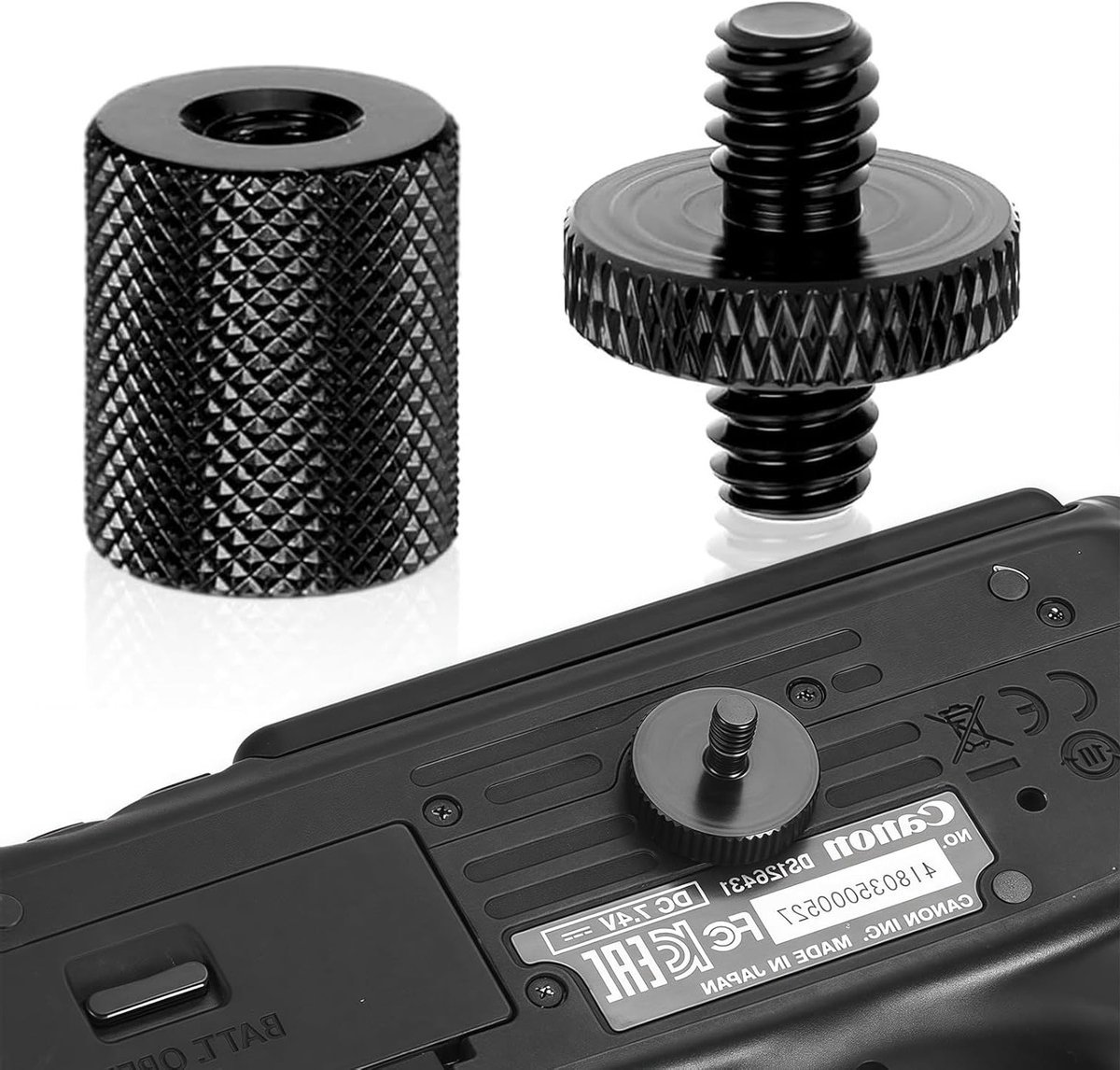 2 stuks statiefschroefdraadadapter 1/4 inch, geschikt voor camerastatieven en microfoons, duurzame verbindingen voor fotografen en videomakers