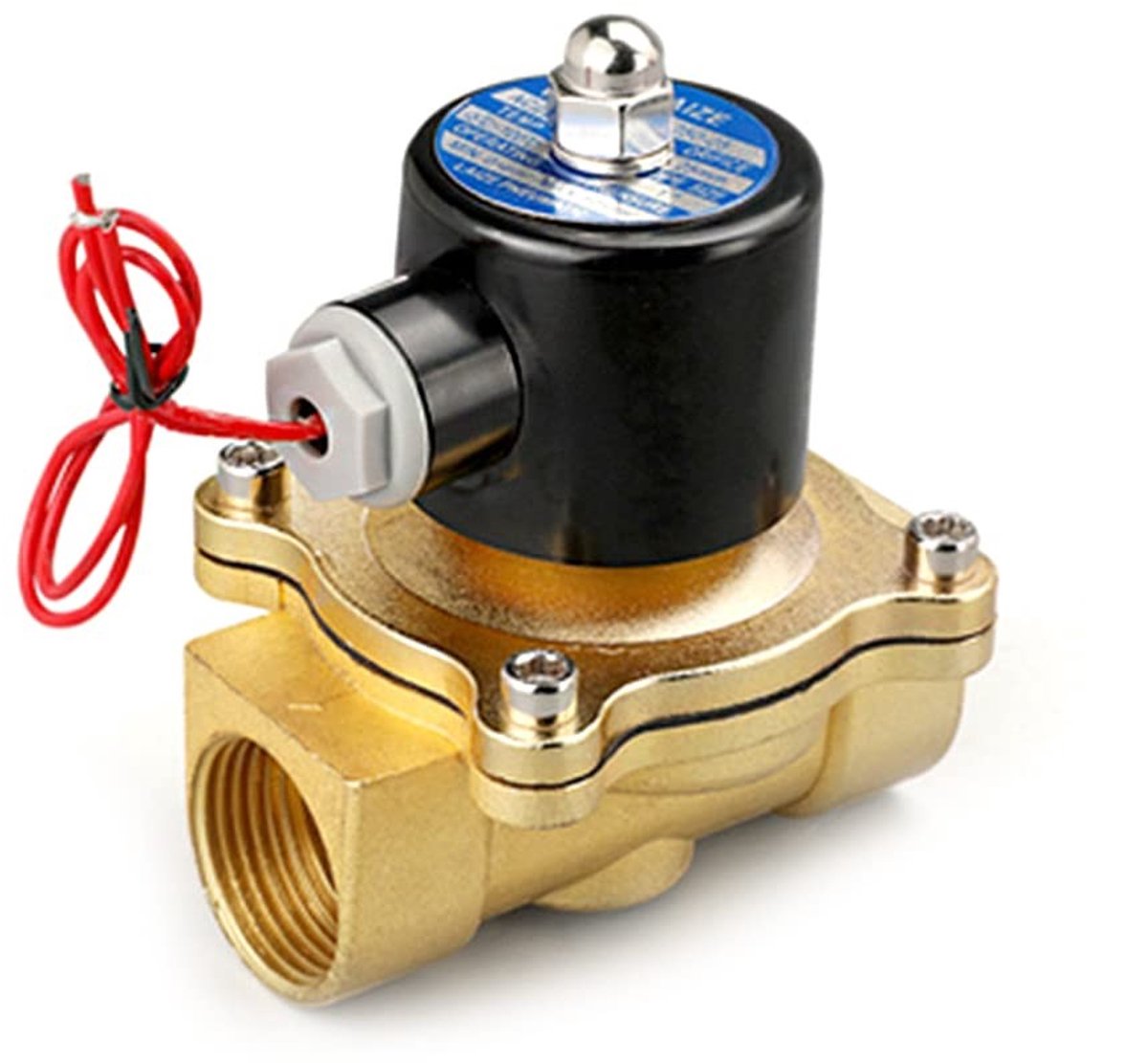 Dailygoods - Dailygoody - Electrische Solenoïde Ventiel - Water - 1/2 Inch - Lucht - Voor gebruik met olie - 220V - Geschikt voor diverse toepassingen - Compact fo...