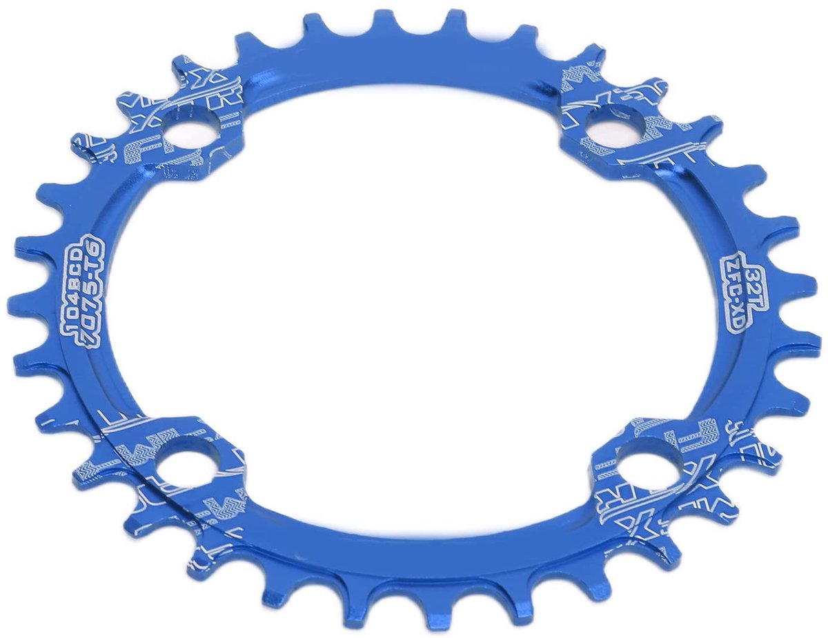 Dailygoods - Stevig Fietskettingblad voor Mountainbike - Blauw