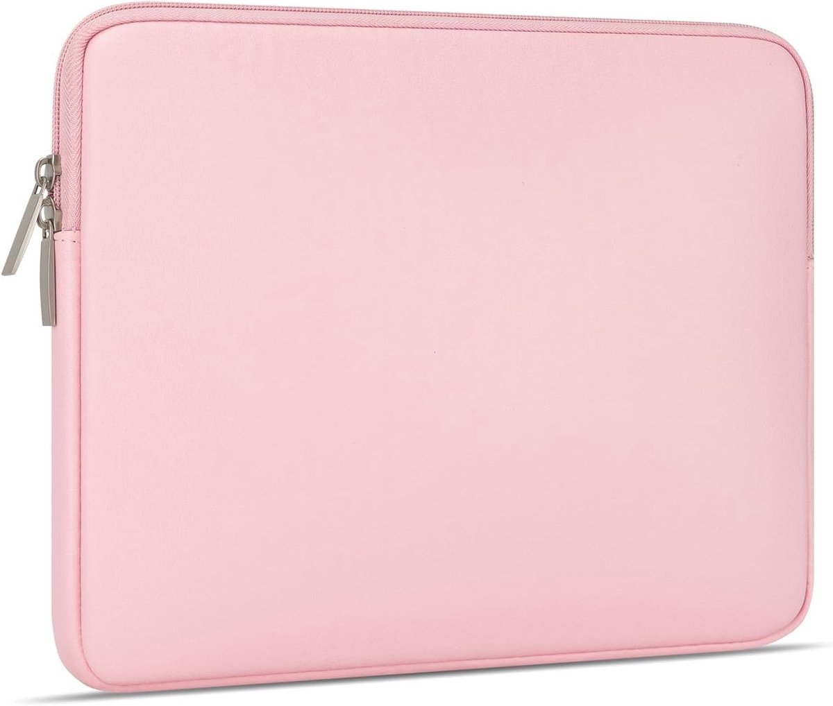 Beschermende Waterdichte Laptop Sleeve voor 15.6 Inch Notebook, Slank en Gevoerd, Roze Computer Tas met Stijl en Functionaliteit