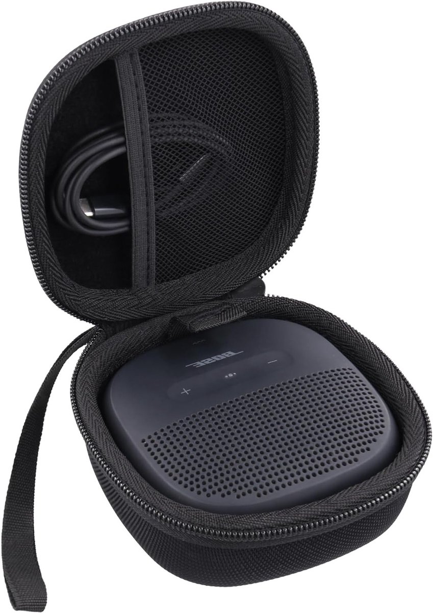 Draagbare Hard Case voor Bluetooth Speaker, Bescherming en Opberging, Zwart en Duurzaam