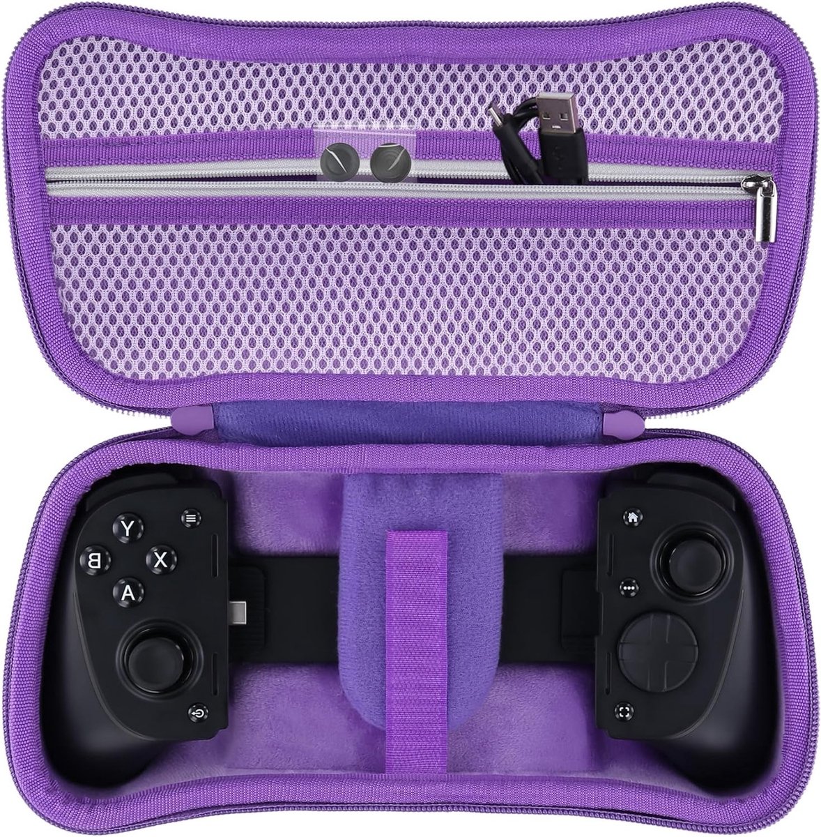 Harde beschermhoes voor gamingcontroller, compatibel met Razer Kishi V3 Pro en Kishi Ultra, paars en duurzaam