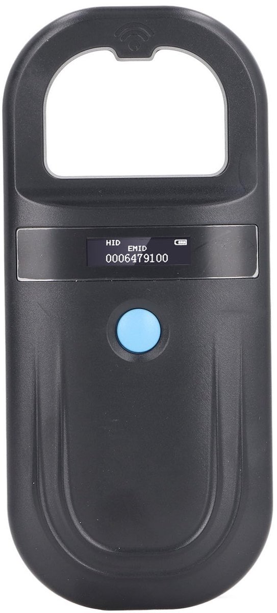 Dailygoods - Dailygoody - Microchip-lezerscanner - Huisdier-chipscanner - Gegevensopslag 128 records - USB oplaadbaar - Geschikt voor dieren - 134,2 kHz