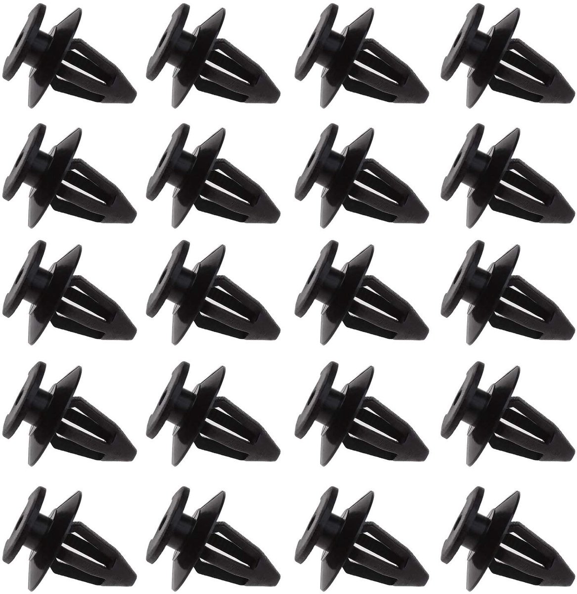 Dailygoods - Dailygoody - Auto Interieur Deurkaart Trim - Montage Clips - 100 Stuks - Zwart - Bevestigingshouder - Geschikt voor T3 T4 T25 - Kunststof