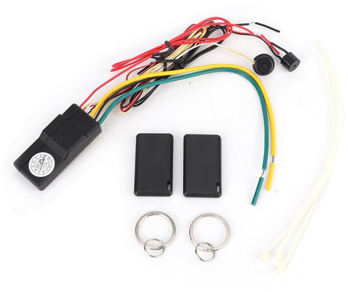 Dailygoods - Dailygoody - Draadloos Automotorslot - Anti-kapingalarm - Verstelbare Detectieafstand - Noodontgrendelingsmodus - Startonderbreker - Voor 12V-auto