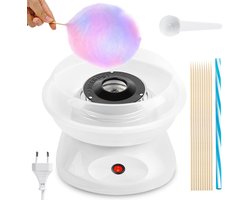 Dailygoods - Dailygoody - Retro Suikerspinmachine 450W - Ideaal voor Thuisgebruik met Sticks en Lepel