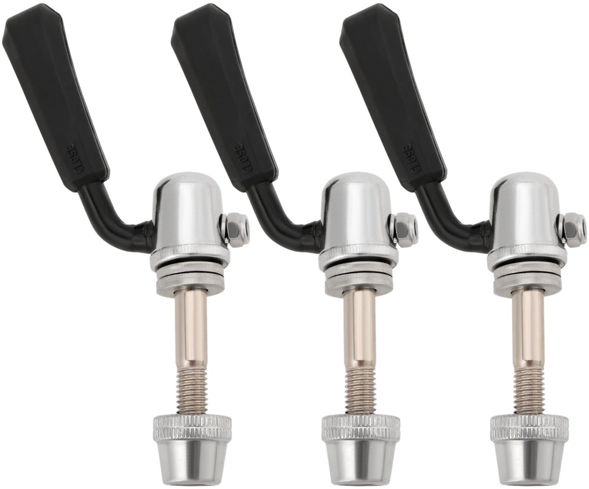 Dailygoods - Dailygoody - Bike Quick Release Zadelpen Bout - M8x1.25mm - Zwart - Zadelpen Vork Bolt - Fietsonderdelen - Geschikt voor Raleigh en Dawes