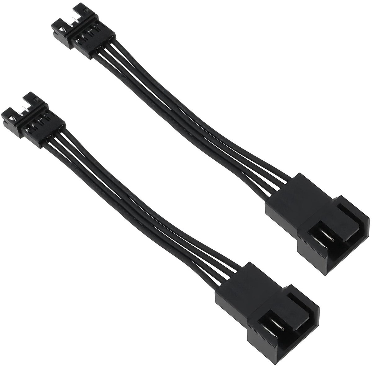Dailygoods - 2 Stuks 4-Pins Computerventilatoradapterkabel