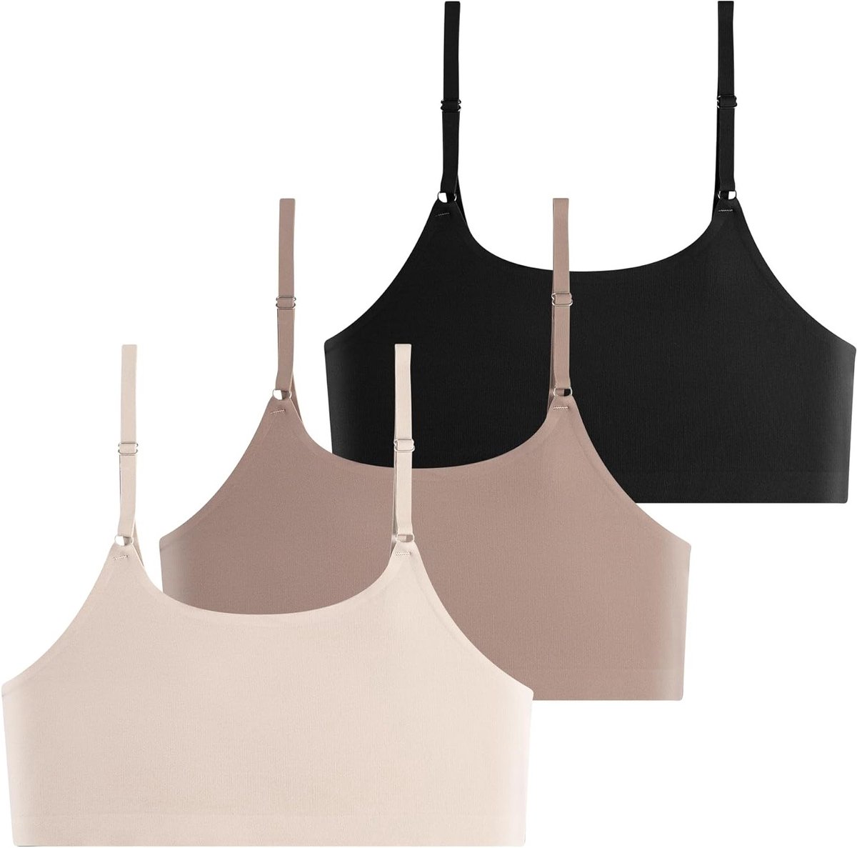 Zachte Bralette Cami Bh's zonder Padding - Ultra Comfortabel, Naadloos en Ideaal voor Slaap en Dagelijks Gebruik