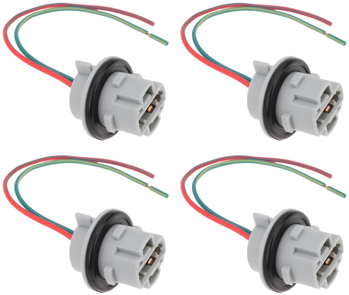 Dailygoods - 4 Stuks DRL Lamp Socket Connector met Draden