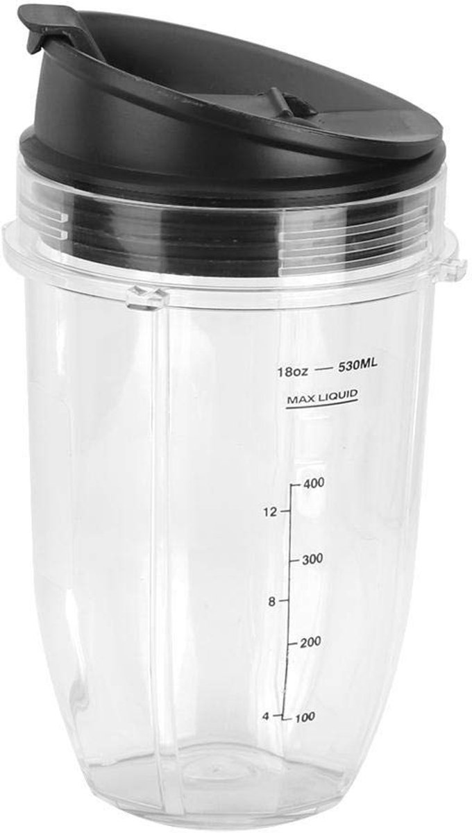 Dailygoods - Dailygoody - Reservebeker set - Herbruikbare beker - Transparant - Deksels en onderdelen - Voor 900W en 1000W mixers - 600 ml en 950 ml