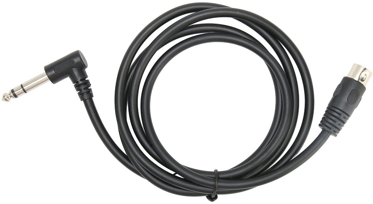 Dailygoody - MIDI Din Extension Kabel - 90 Graden - Geschikt voor Keyboard en Synthesizers - 6.35mm naar 5-Pin - Hoogwaardige geluidskwaliteit - Flexi