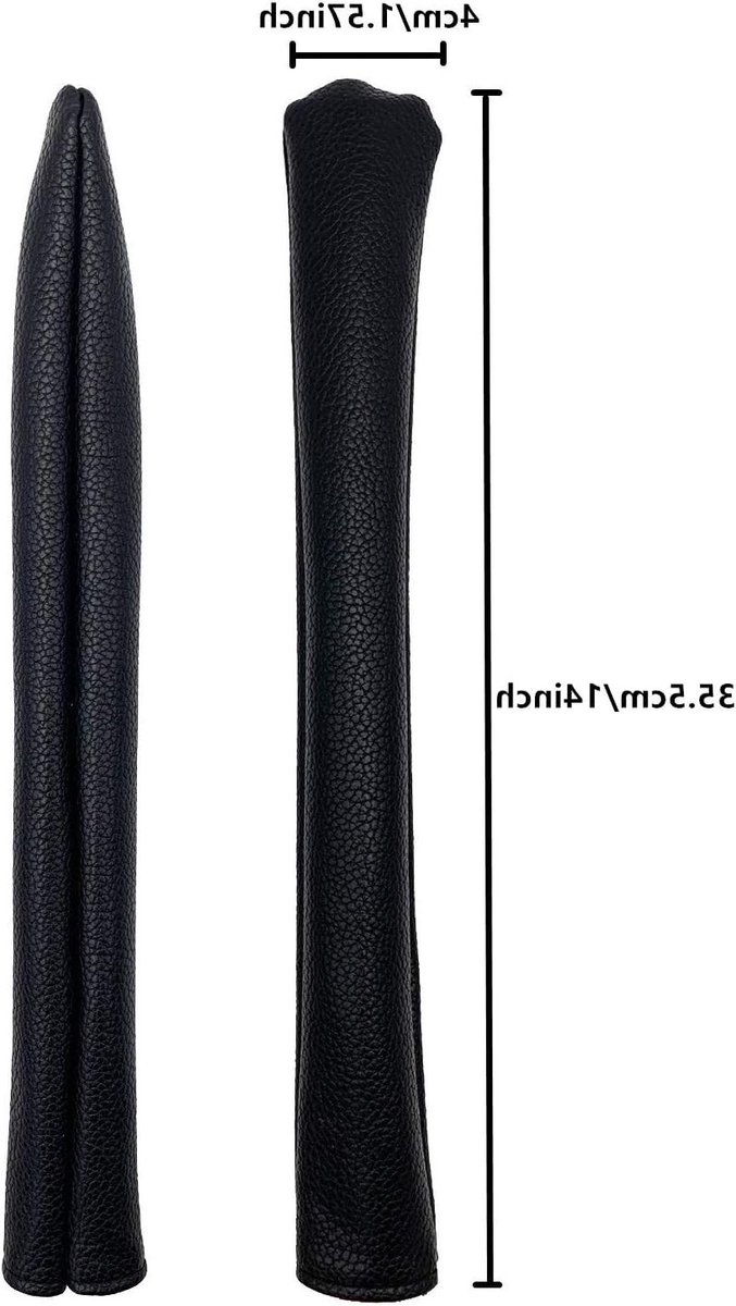 Premium leren golf alignment stick hoes met fluwelen voering voor 2 sticks, 14 inch bescherming en stijl van premium — afbeelding 4