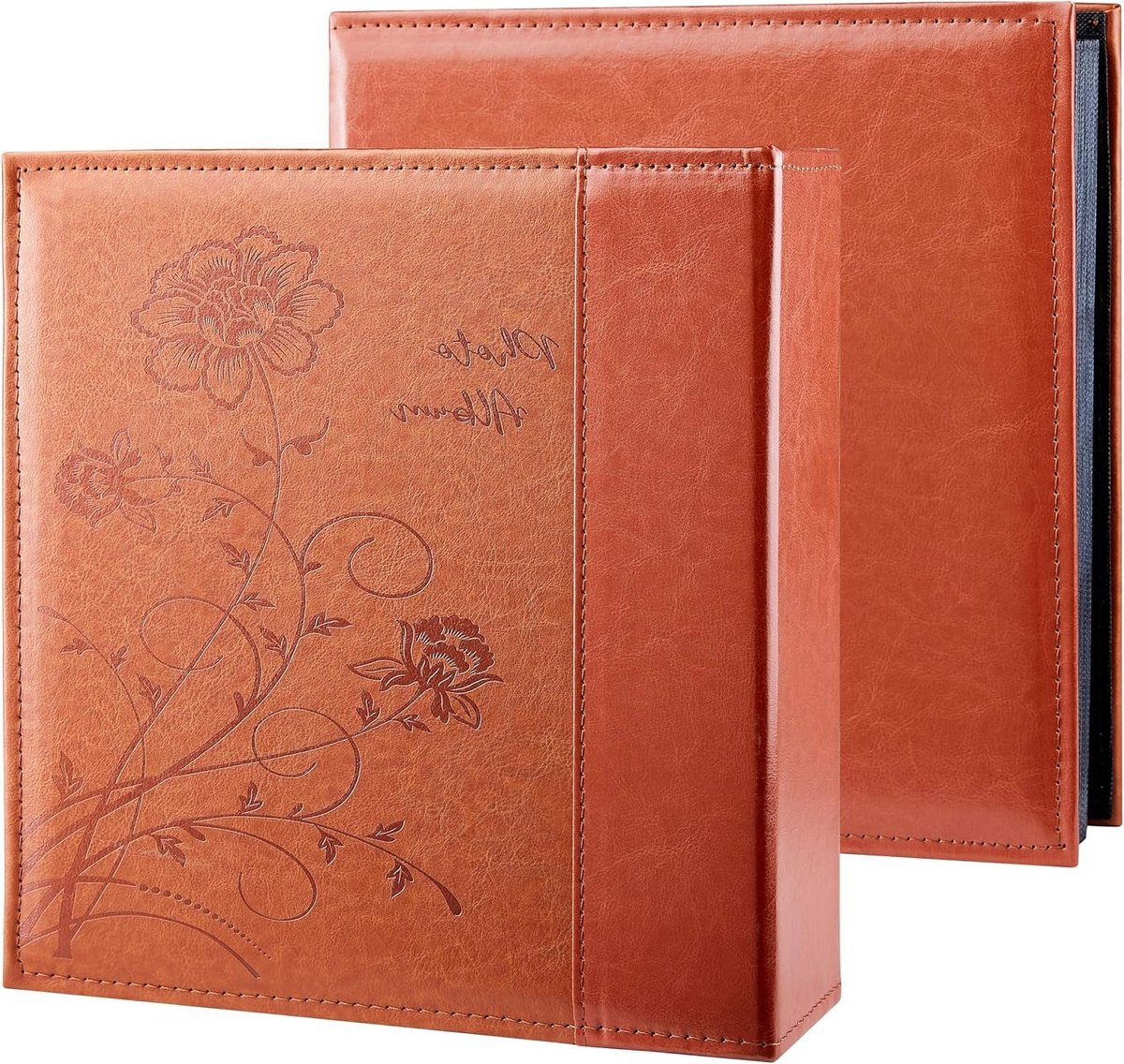 Extra Groot Fotoalbum voor 1000 Foto's - Leer, Insteekhoezen, Bruiloft en Familieherinneringen - Geschikt voor 4x6 Inch Foto's