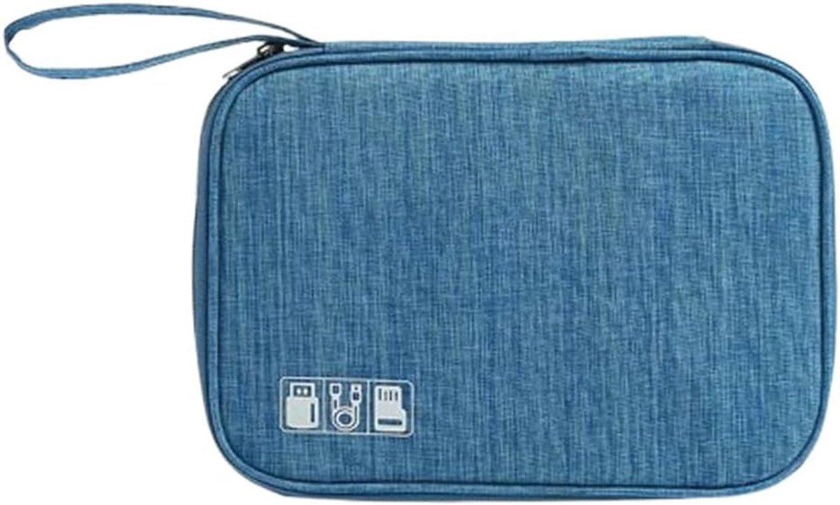 Draagbare Elektronische Organizer voor Reizen, Schokbestendige en Vochtbestendige Kabeltas voor Accessoires, Harde Schijven en Opladers