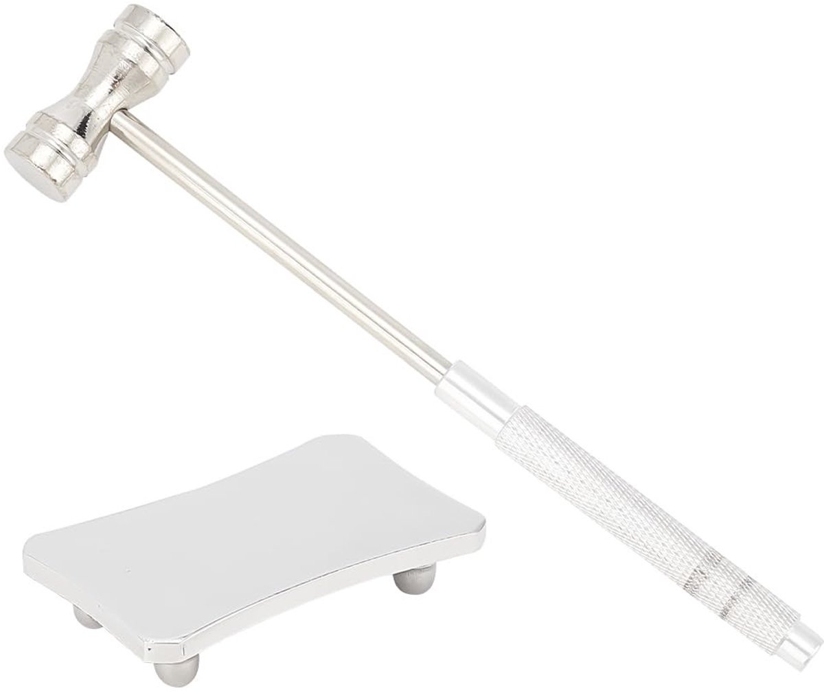 Dailygoods - Dailygoody - Mini-roestvrijstalen hamer - Sieraden maken - Ergonomisch - Zilver - Fijn vormen van metaal - Perfect voor hobbyisten - Ideaal voor
