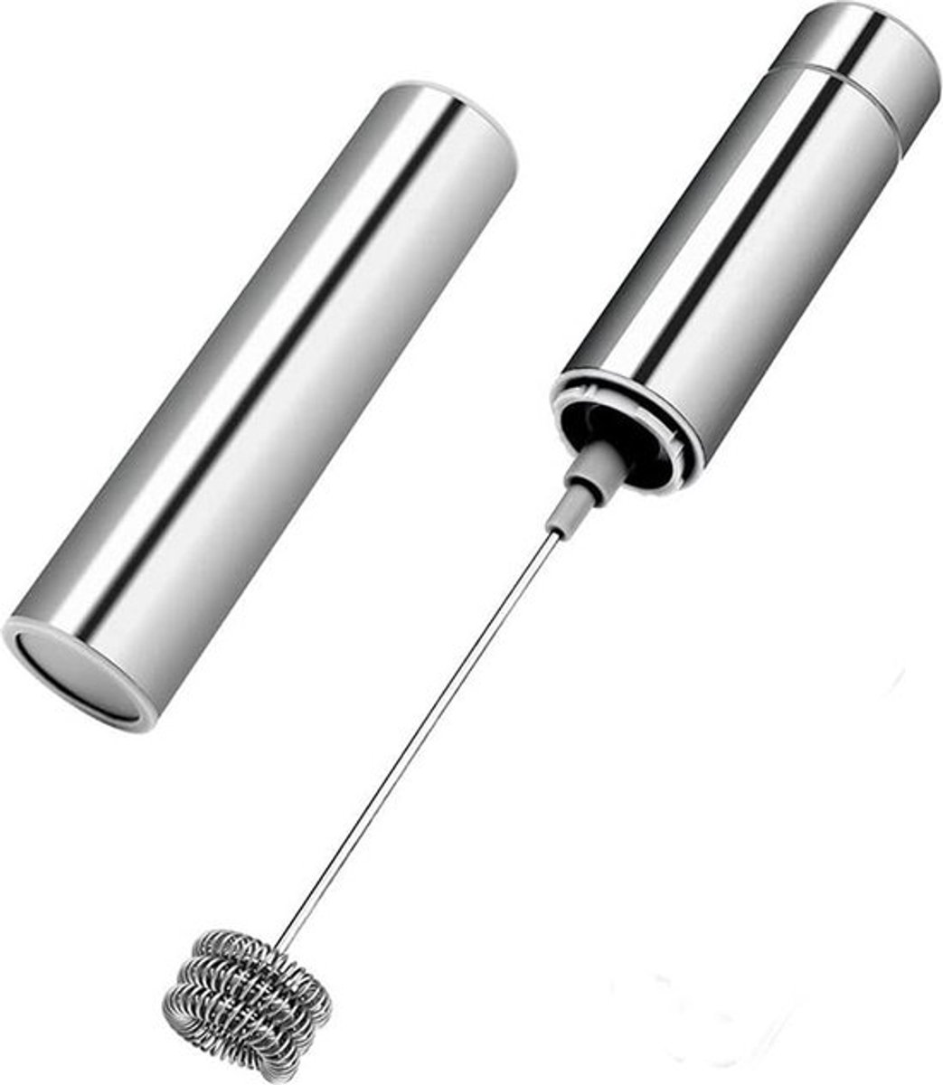 Elektrische melkopschuimer met drie veergardekop - draagbare mini-schuimmaker - draagbare drankmixer - voor cappuccino, koffie, latte, warme chocolademelk, ei