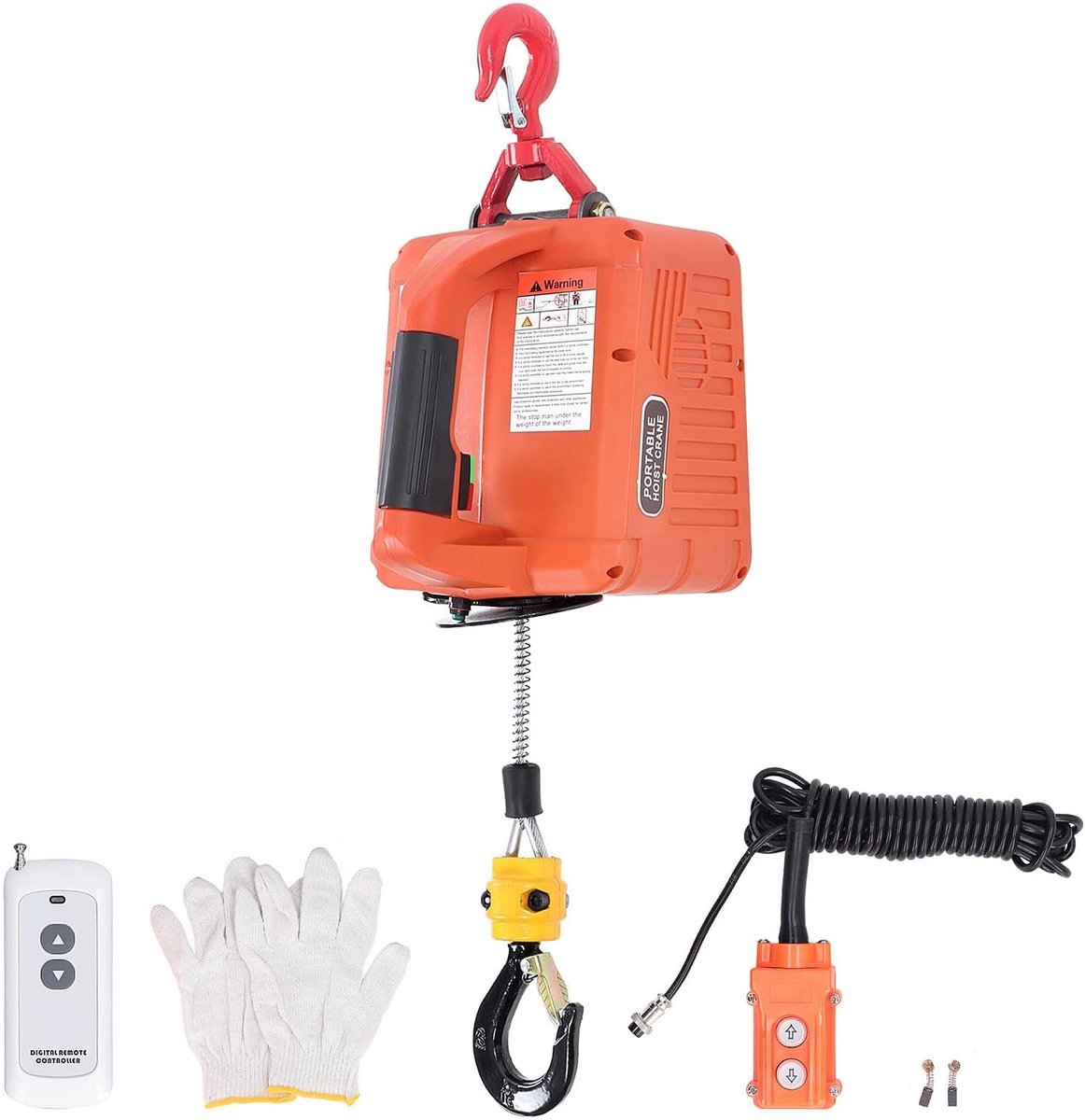 Dailygoods - Dailygoody - Elektrische kabellier - 500KG hijskracht - Draadloze afstandsbediening - 7,6m hijshoogte - Overbelastingsbeveiliging - Geschikt voor dive..