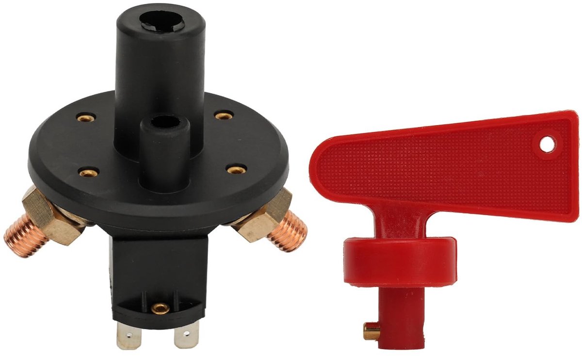 Dailygoods - Dailygoody - Hoofd-kill-schakelaar - Batterij-scheidingsschakelaar - Veilig isoleren - Geschikt voor auto - DC12/24V - Ideaal voor autoraces - Inclusi...