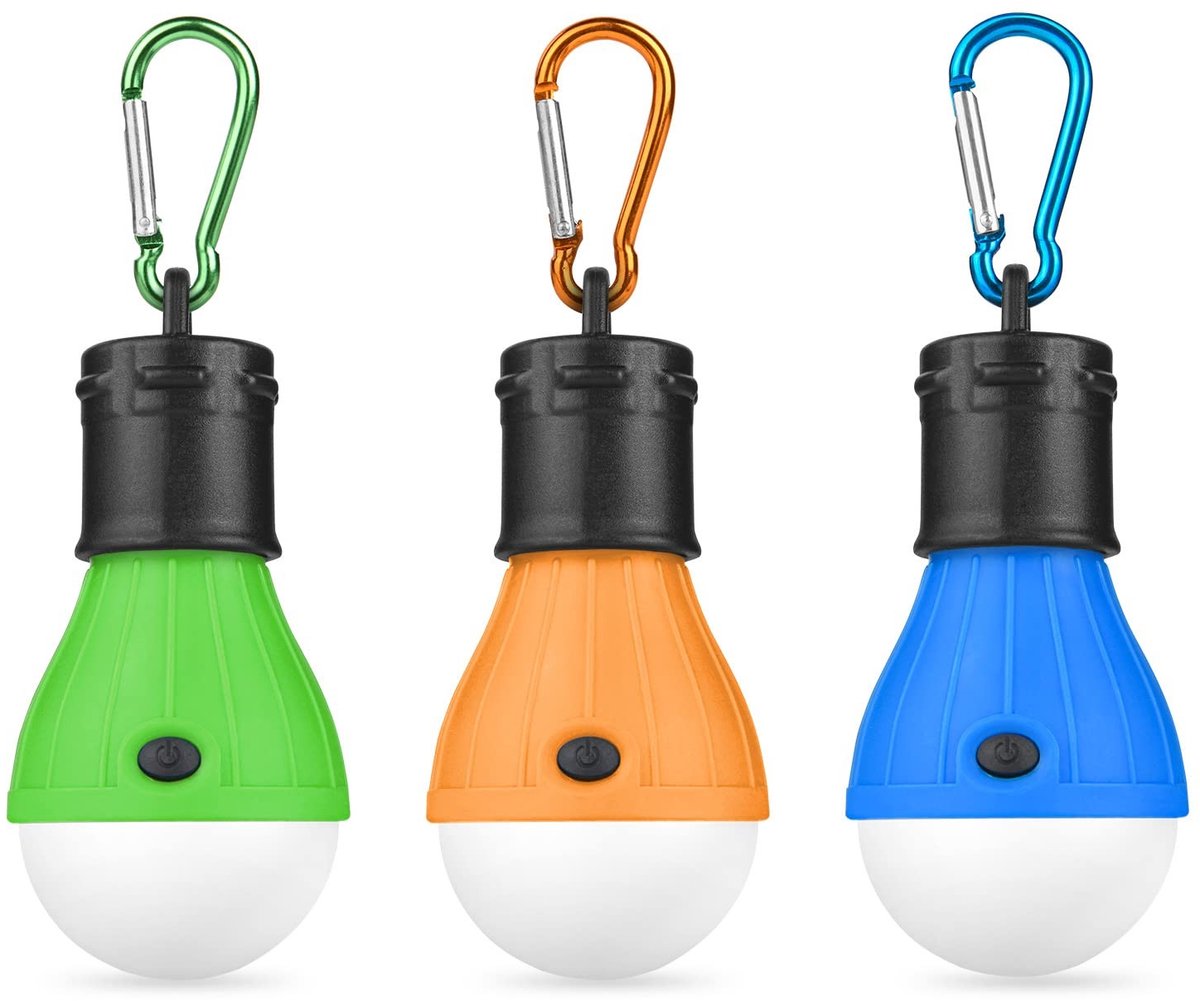 Dailygoods - Dailygoody - Campinglamp - LED-Campinglantaarn - Waterdicht - Noodlicht - Tentlamp - 3 Stuks voor Buiten - Compact en Lichtgewicht