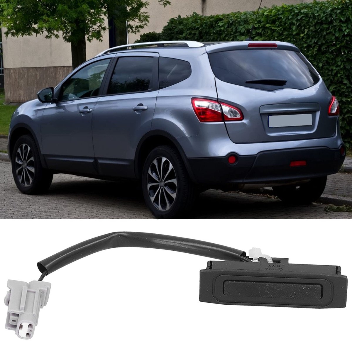Dailygoods - Dailygoody - Achterklep Schakelaar - Eenvoudige Installatie - Hoogwaardig Kunststof - Vervangingsonderdeel - Geschikt voor Nissan Qashqai en Note