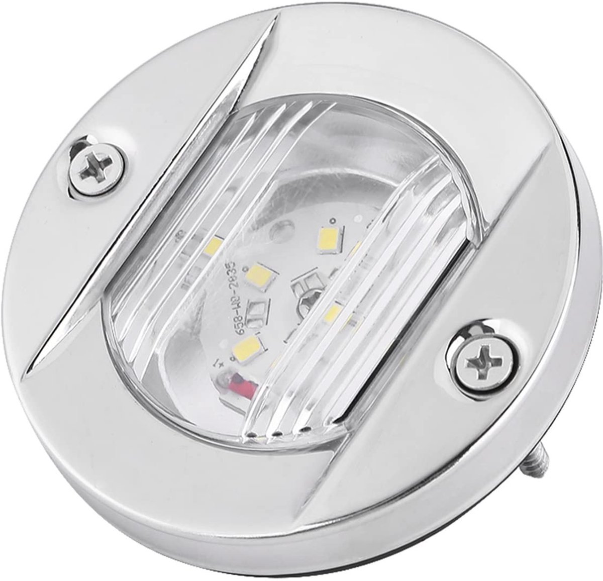Dailygoods - Dailygoody - Led Marine Boot Achterlicht - Waterdicht Achterlicht - Wit LED - Roestvrij Staal - 12 V DC - Spatwaterdicht - 120 Graden Uitstraling