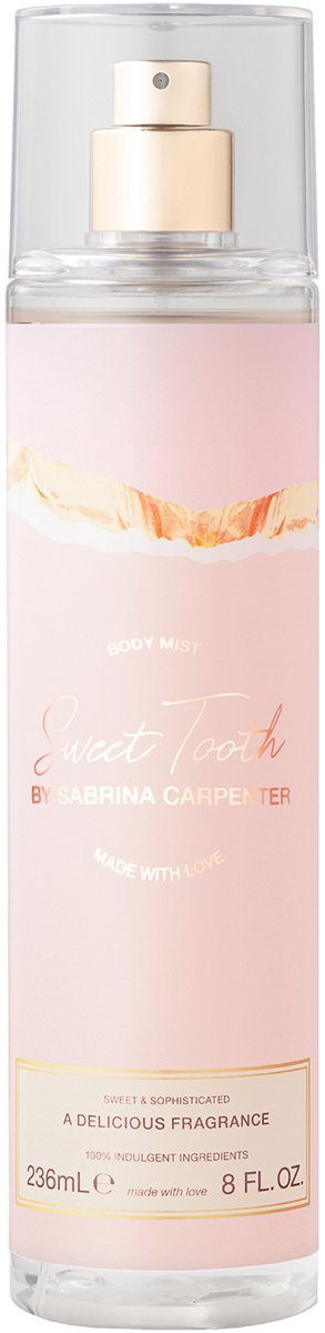 Sabrina Carpenter Body Mist Sweet Tooth - Zoete gourmandgeur met vanille - 236 ml