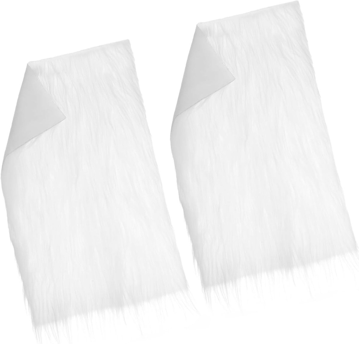 Set van 2 Neppels voor Creatieve Projecten, Wit, 60 x 40 cm, Zacht Stof voor Dwarfs Kostuum, DIY Decoratie en Kussenslopen, Perfect voor Handwerk en Modeaccessoires
