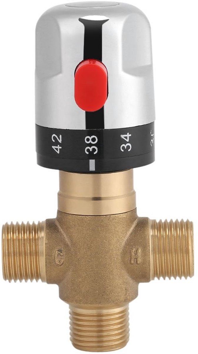 Dailygoods - Dailygoody - Thermostatische Mengkraan - Veilig en Betrouwbaar - Wit - 15 mm - Ideaal voor Keuken en Badkamer - Gemakkelijk te Installeren - Lange Lev