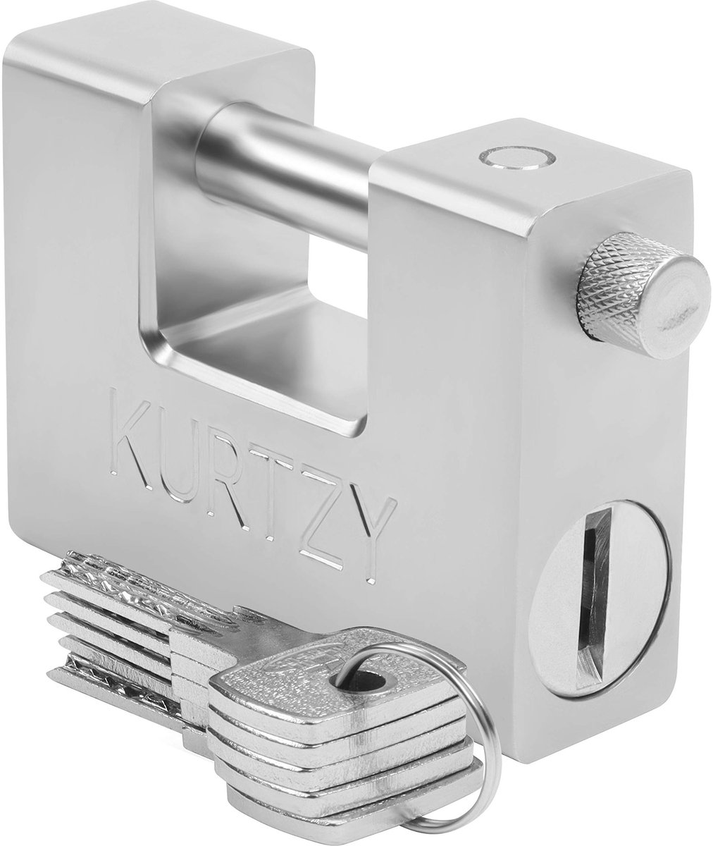 Dailygoody - Hangslot 1Kg - Robuust en Veilig - Gehard Staal - 12mm Dikke Pin - Bescherming Voor Garages en Containers
