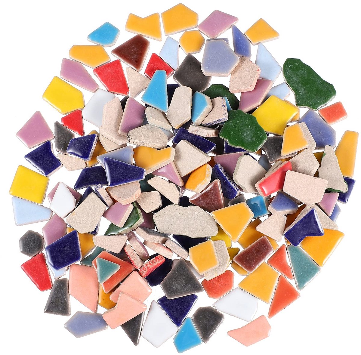 Dailygoody - Mozaïekstenen om te knutselen - Geglazuurde Keramische Tegels - Creatief Knutselen - Bont - DIY Mozaïektegels - Voor Wooncultuur - 200 g
