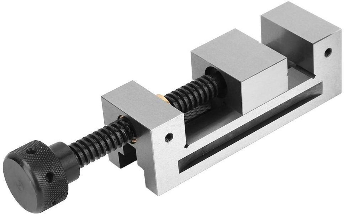 Dailygoody - CNC-machinebankschroef - Hoge precisie - Stabiliteit bij bewerkingen - 25 x 10 x 10 cm - Vlakslijpen - Nauwkeurig vasthouden - Geschikt v