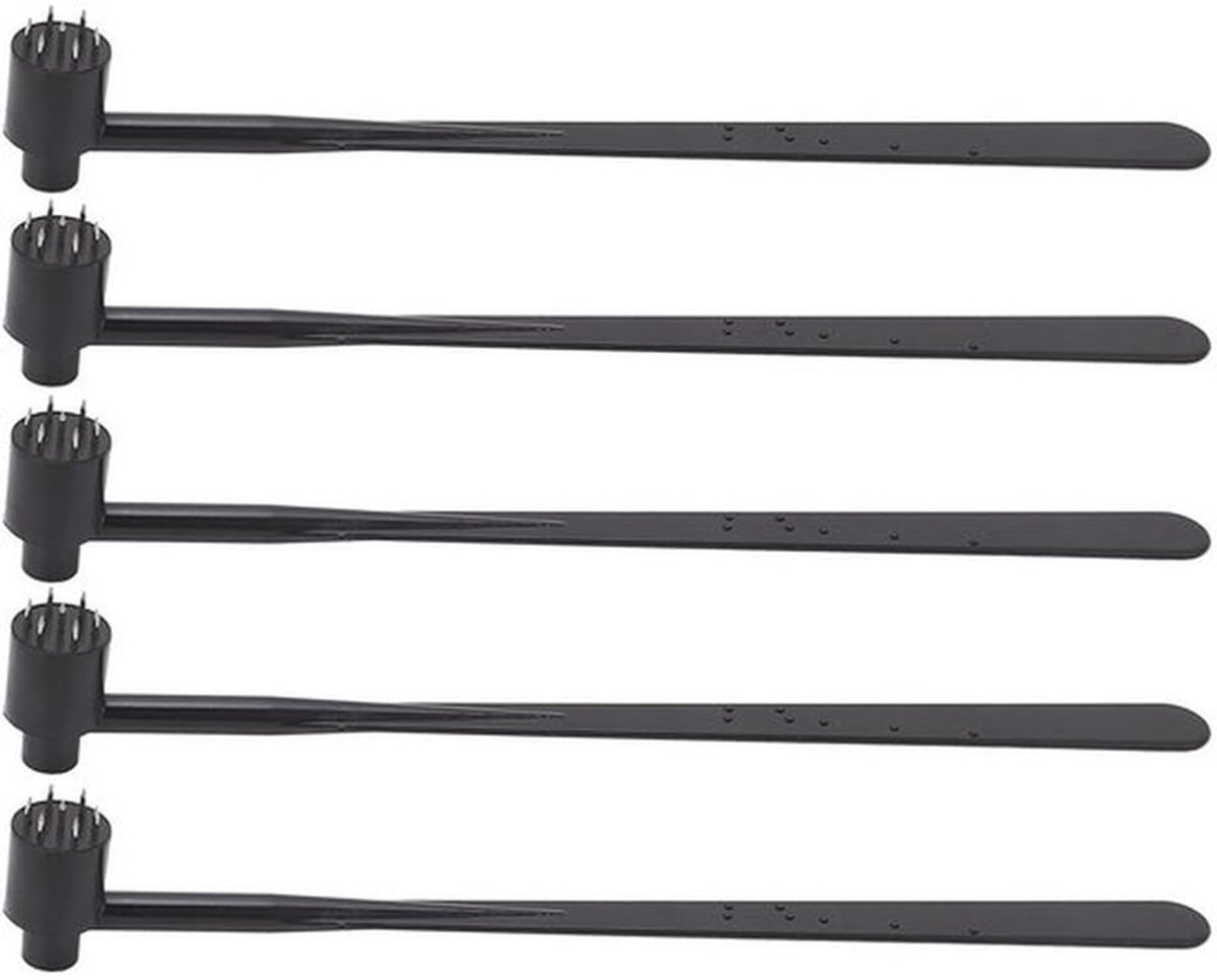 7-delige Plum Blossom Dermale Hamer Set - 5 stuks - Voor Professioneel Gebruik