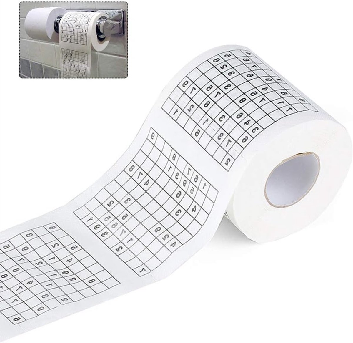 Sudoku Afdrukken Toiletpapier - Leuk Spel voor Vermaak en Praktisch Gebruik in het Dagelijks Leven