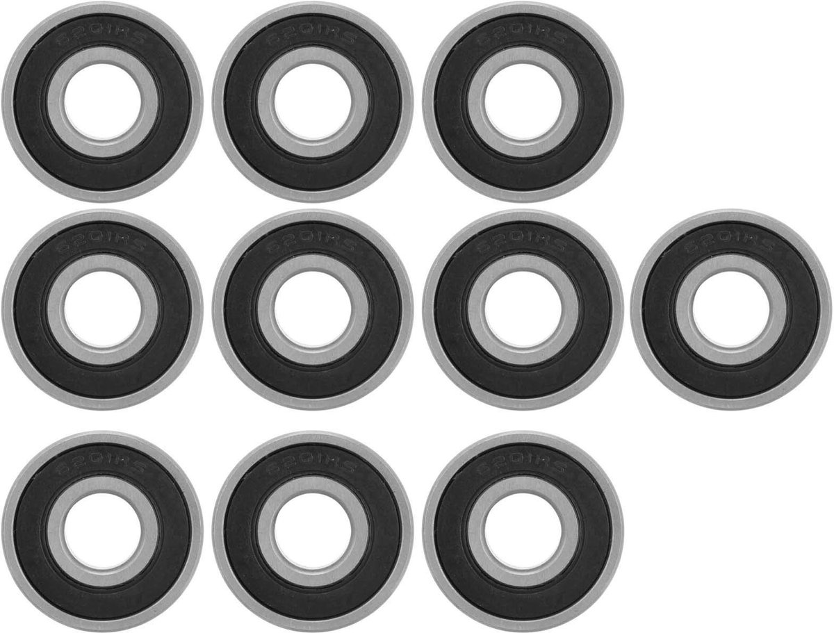 Dailygoods - 10 Stuks 6201-RS Diepgroefkogellagers voor Versnellingsbakken