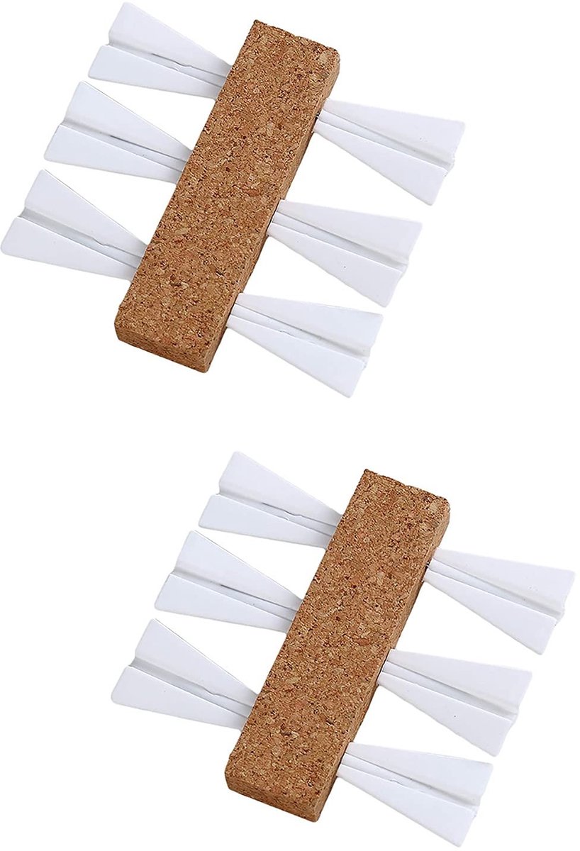 Dailygoods - Dailygoody - Papier Vliegtuig Ontwerp - Creatieve Punaises - Wit - Decoratieve Pinnen voor Cork Boards - Nostalgische Herinneringen - Geschikt voor Th