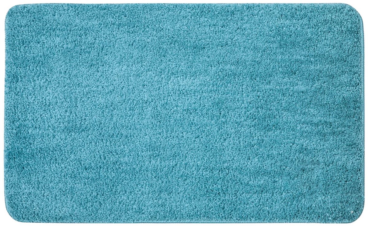 Dailygoods - Dailygoody - Badkamermat - Antislip Douchemat - Zachte Microvezel - Waterblauw - Absorberend Tapijt - Geschikt voor Badkamer en Keuken - 40 x 60 cm