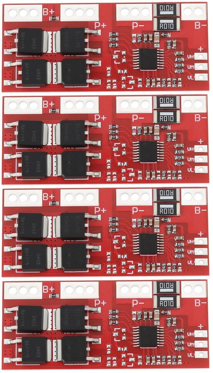Dailygoods - Dailygoody - Lithium Batterij Bescherming Board - 4 Stks 4S Hoge Huidige Oplader - 20A-30A - Overlading Bescherming - 14.4V 14.8V 16.8V - Geschikt voo