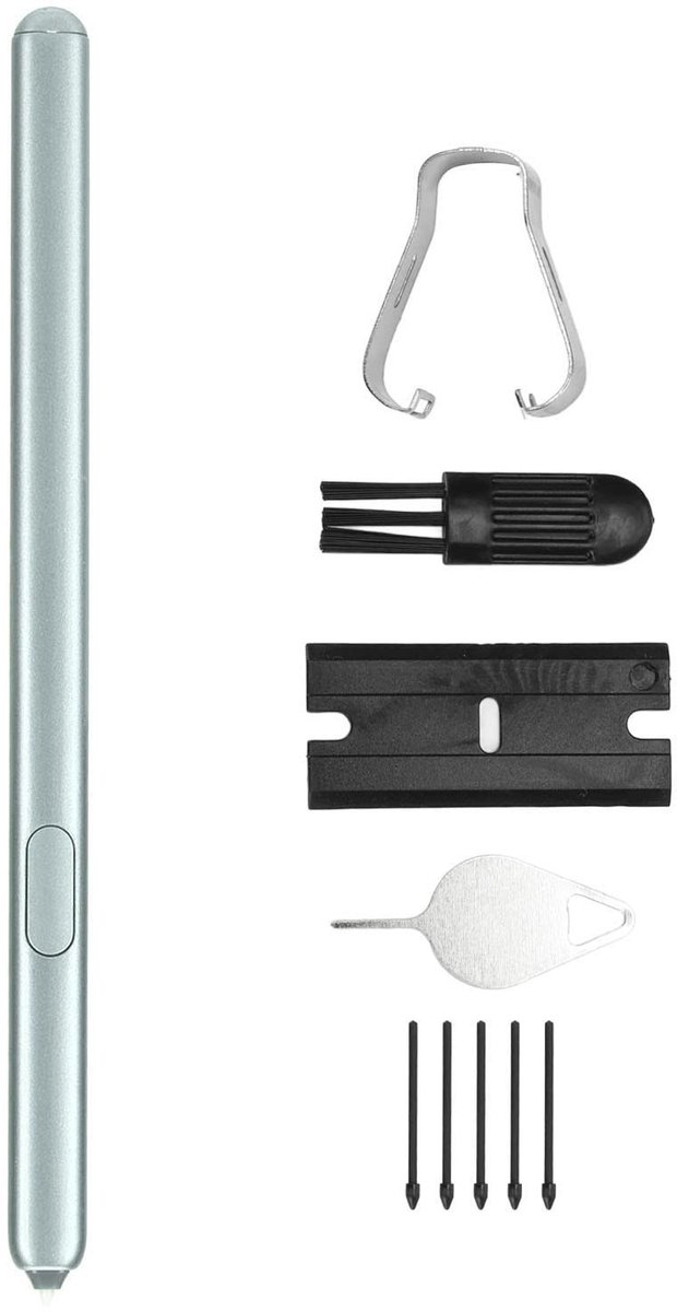 Dailygoods - Dailygoody - Styluspen voor Tab S6 - Tabletstylus met vervangende tips - Blauw - Geschikt voor Tab S6 10,5 inch - Accessoire voor tablet
