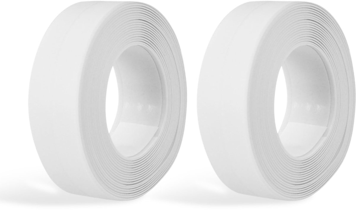 Dailygoods - Cosensi - Dailygoody - Sealing Tape Set - Zelfklevende Waterdichte Tape voor Badkamer, Keuken en Toilet - 38 mm x 3.2 m - Pack van 2
